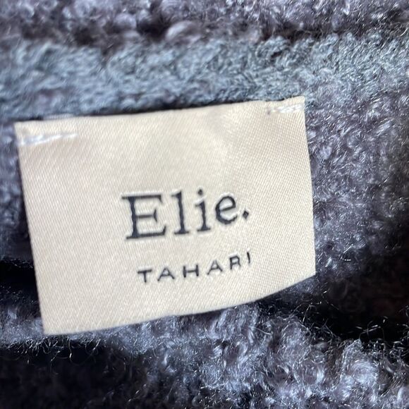 Elie Tahari Charcoal Gray Women's Pullover Crewneck Sweater (Size: Medium) - Picture 10 of 15